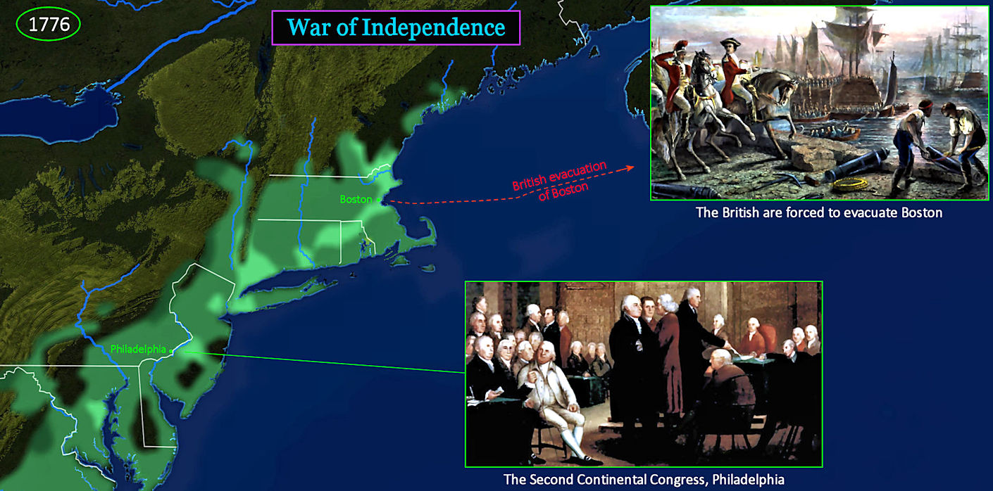 British Evacuate Boston, 1776